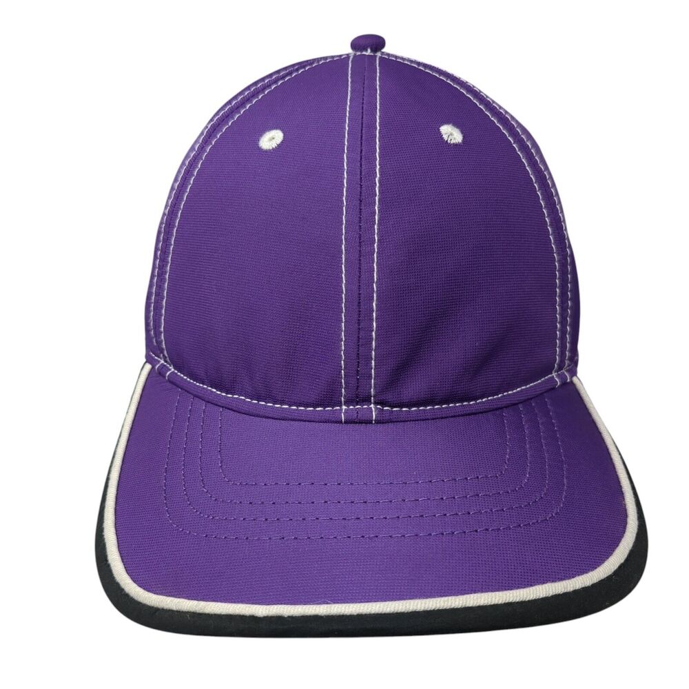 Infinity Headwear Strapback Hat Purple OSFA Adjustable Vented Hole Blank